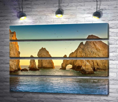 Модульная картина "Природная арка в каменной скале Кабо-Сан-Лукас (Cabo San Lucas)"