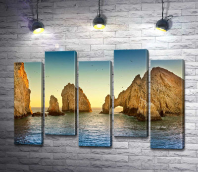 Модульная картина "Природная арка в каменной скале Кабо-Сан-Лукас (Cabo San Lucas)"