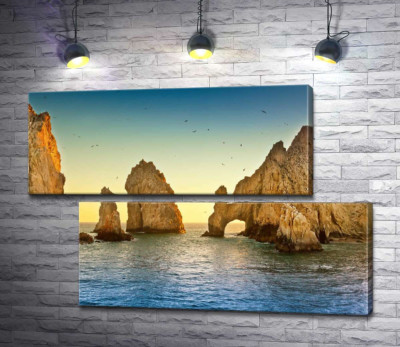 Модульная картина "Природная арка в каменной скале Кабо-Сан-Лукас (Cabo San Lucas)"