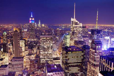 Високі шпилі хмарочосів Мангеттену (Manhattan)