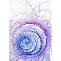 Фиолетово-синие круги в тонком узоре