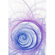 Фіолетово-сині кола в тонкому візерунку