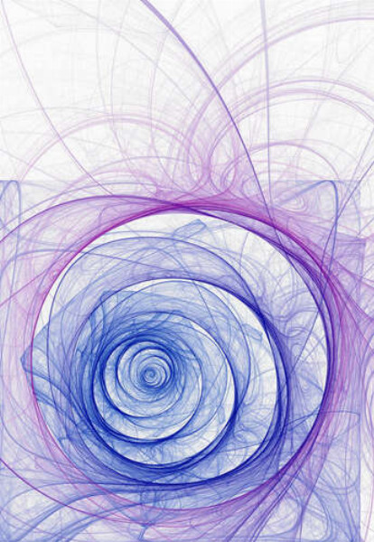Фиолетово-синие круги в тонком узоре