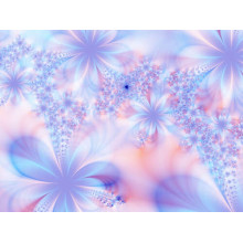 Ніжність квітів у рожево-блакитних тонах