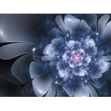 Хвилясті форми пелюсток синьої квітки