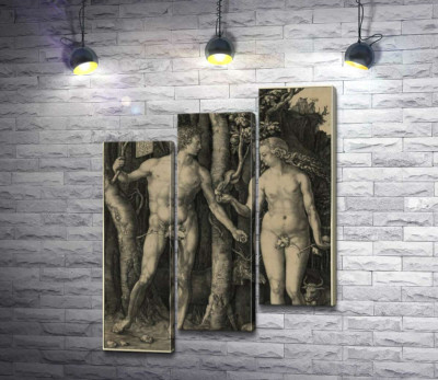 Модульная картина "Адам и Ева (Adam and Eve)"