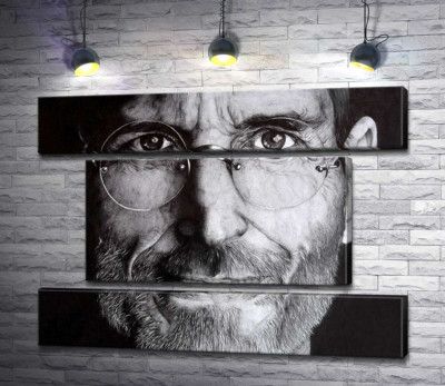 Модульна картина "Лице підприємця Стіва Джобса (Steve Jobs)"
