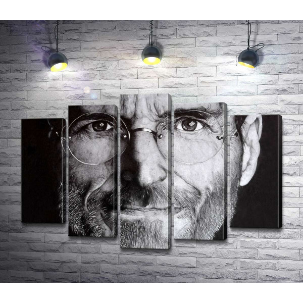 Лицо предпринимателя Стива Джобса (Steve Jobs)