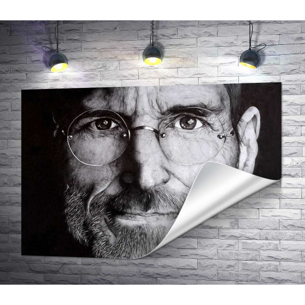 Лице підприємця Стіва Джобса (Steve Jobs)