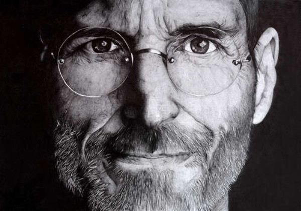 Лице підприємця Стіва Джобса (Steve Jobs)