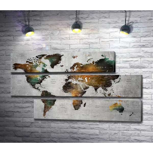 Стилизованная карта мира