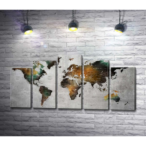 Стилізована карта світу