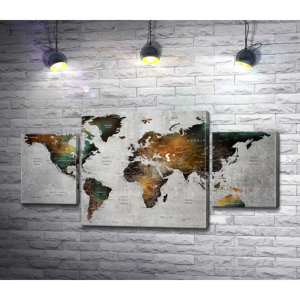 Стилізована карта світу