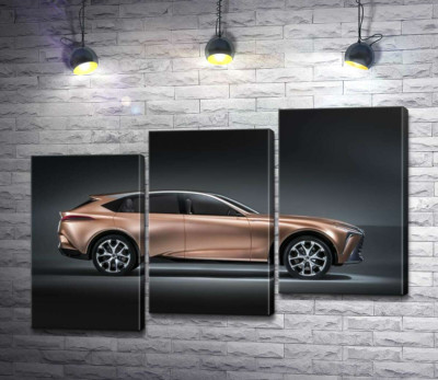 Золотий корпус автомобіля Lexus LF-1