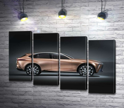 Золотий корпус автомобіля Lexus LF-1