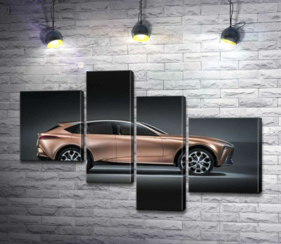 Золотий корпус автомобіля Lexus LF-1