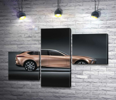 Золотий корпус автомобіля Lexus LF-1