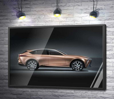 Постер "Золотой корпус автомобиля Lexus LF-1"