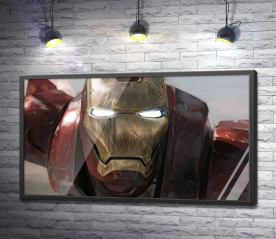 Постер "Брутальное лицо Железного человека (Iron man)"