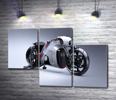 Модульна картина "Вишуканий дизайн мотоцикла Lotus C-01"