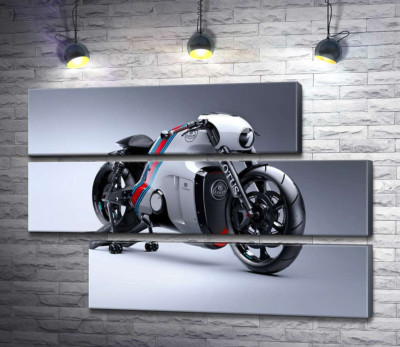 Модульная картина "Изысканный дизайн мотоцикла Lotus C-01"