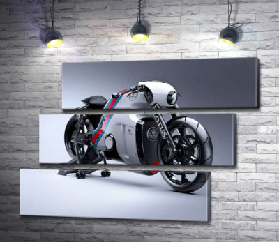 Модульная картина "Изысканный дизайн мотоцикла Lotus C-01"