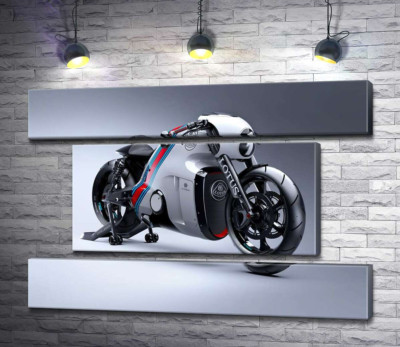 Модульна картина "Вишуканий дизайн мотоцикла Lotus C-01"