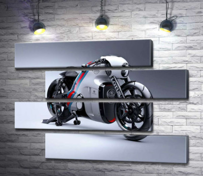 Модульна картина "Вишуканий дизайн мотоцикла Lotus C-01"