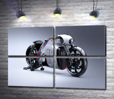 Модульная картина "Изысканный дизайн мотоцикла Lotus C-01"