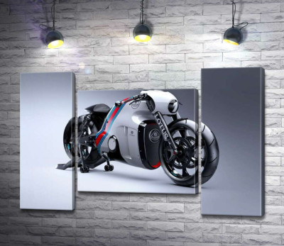 Модульная картина "Изысканный дизайн мотоцикла Lotus C-01"