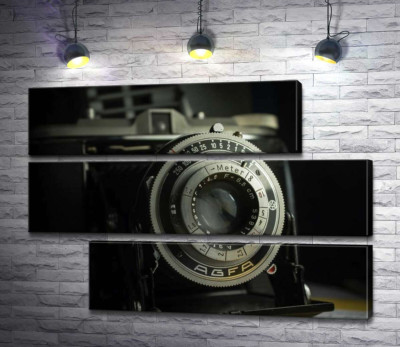 Объектив ретро камеры Agfa Isolette