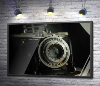 Постер "Об'єктив ретро-камери Agfa Isolette"