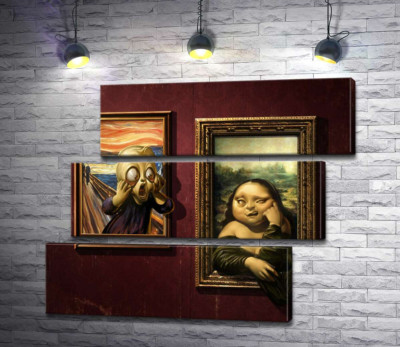 Битва картин: "Крик" (Skrik) против "Моны Лизы" (Mona Lisa)