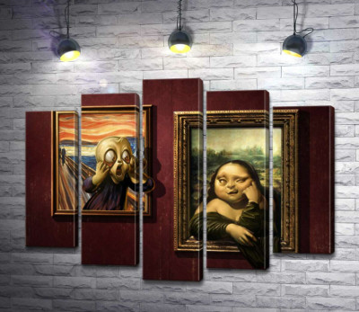 Битва картин: "Крик" (Skrik) против "Моны Лизы" (Mona Lisa)