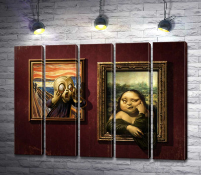 Битва картин: "Крик" (Skrik) против "Моны Лизы" (Mona Lisa)