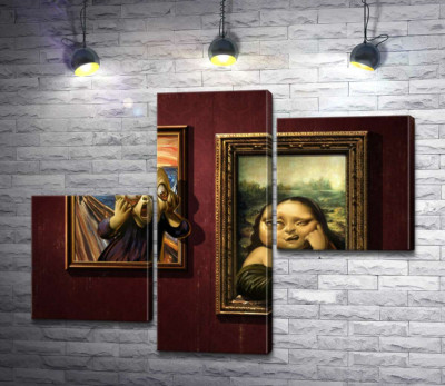 Битва картин: "Крик" (Skrik) против "Моны Лизы" (Mona Lisa)