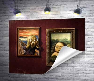Битва картин: "Крик" ( Skrik) проти "Мони Лізи" (Mona Lisa) 
