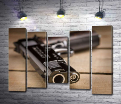 Дуло чорного пістолета M1911
