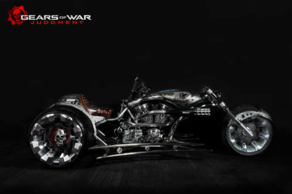 Мотоцикл на постере к видеоигре "Gears of War: Judgment"
