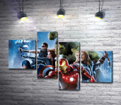 Відважні супергерої на постері до фільму "Месники: Ера Альтрона" (Avengers: Age of Ultron)