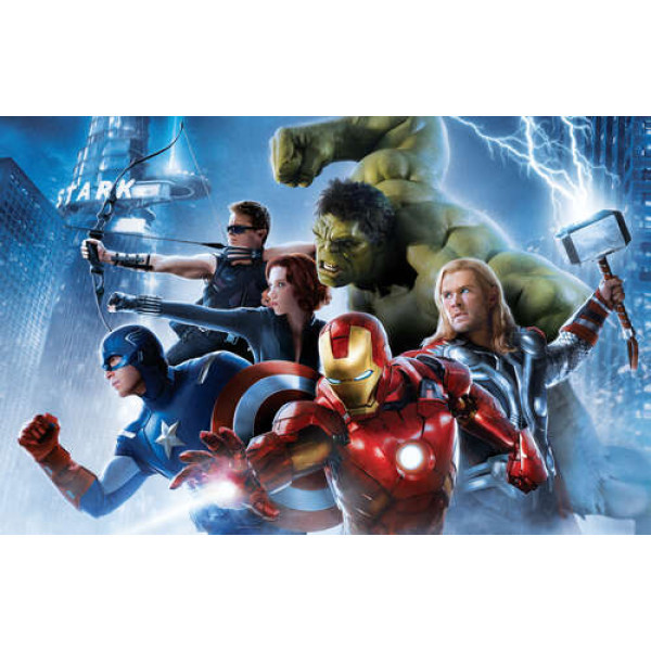 Відважні супергерої на постері до фільму "Месники: Ера Альтрона" (Avengers: Age of Ultron)