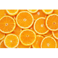 Сочный узор из долек апельсина
