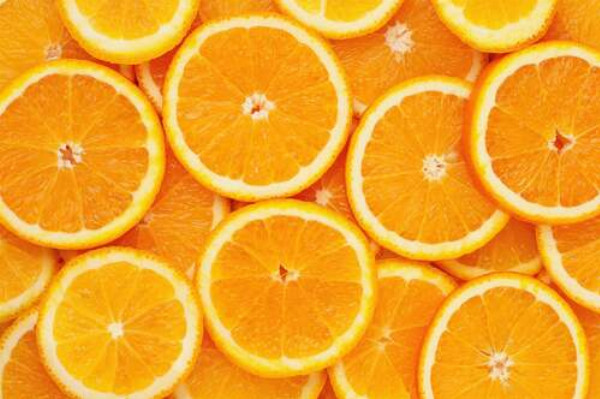 Сочный узор из долек апельсина