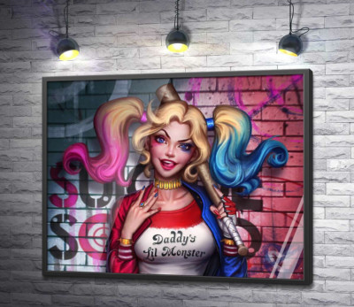 Постер "Яскрава хуліганка Гарлі Квінн (Harley Quinn)"