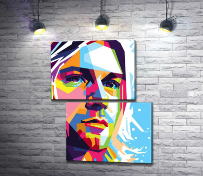 Яскравий портрет музиканта Курта Кобейна (Kurt Cobain)