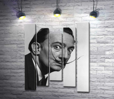 Художник Сальвадор Дали (Salvador Dali) со знаменитыми усами