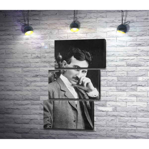 Портрет сербского изобретателя Николы Тесли (Nikola Tesla)