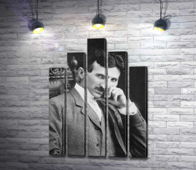 Модульна картина "Портрет сербського винахідника Ніколи Тесли (Nikola Tesla)"