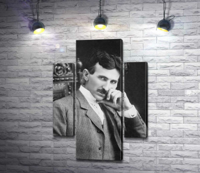 Портрет сербского изобретателя Николы Тесли (Nikola Tesla)
