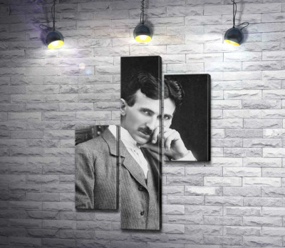 Портрет сербского изобретателя Николы Тесли (Nikola Tesla)